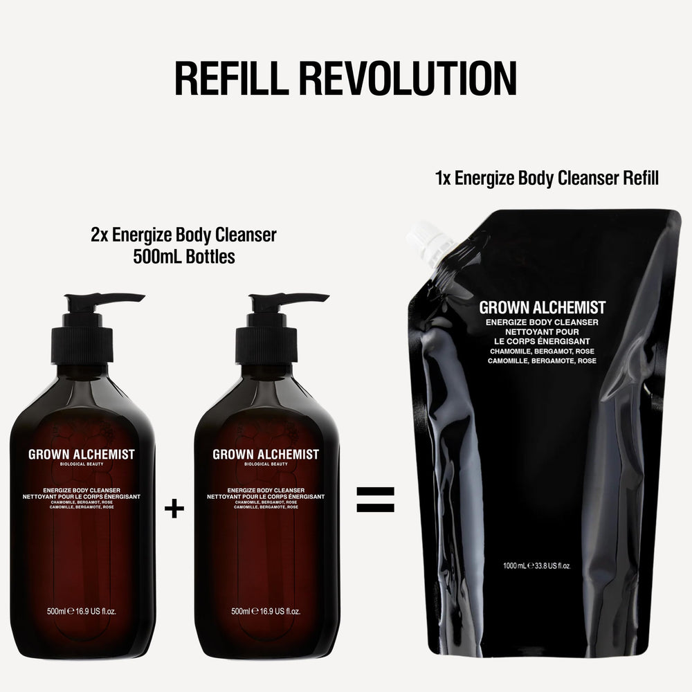 Grown Alchemist Invigorate Hand Wash Refill recyclable bottle promoting sustainable refill
