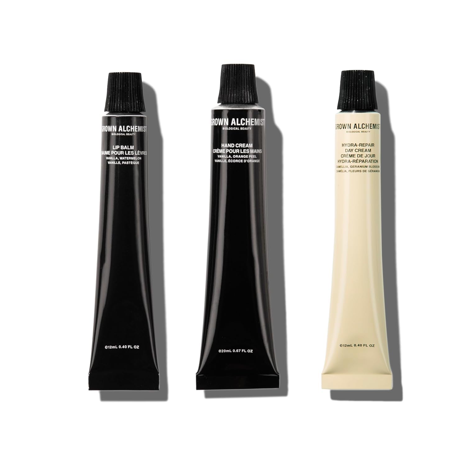 Grown Alchemist On-The-Go Essentials Kit packaging shown for travel-ready hydration