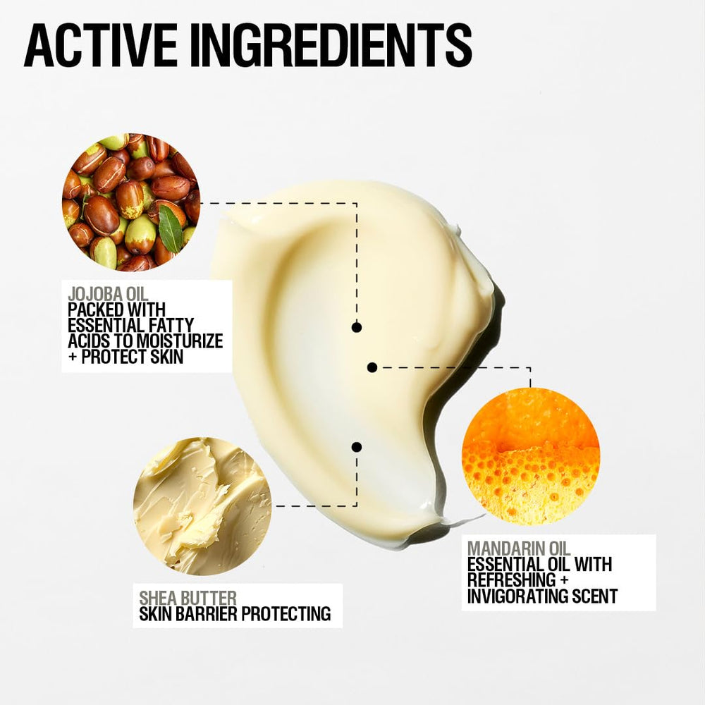 Grown Alchemist Restorative Body Cream ingredient panel featuring shea butter and jojoba