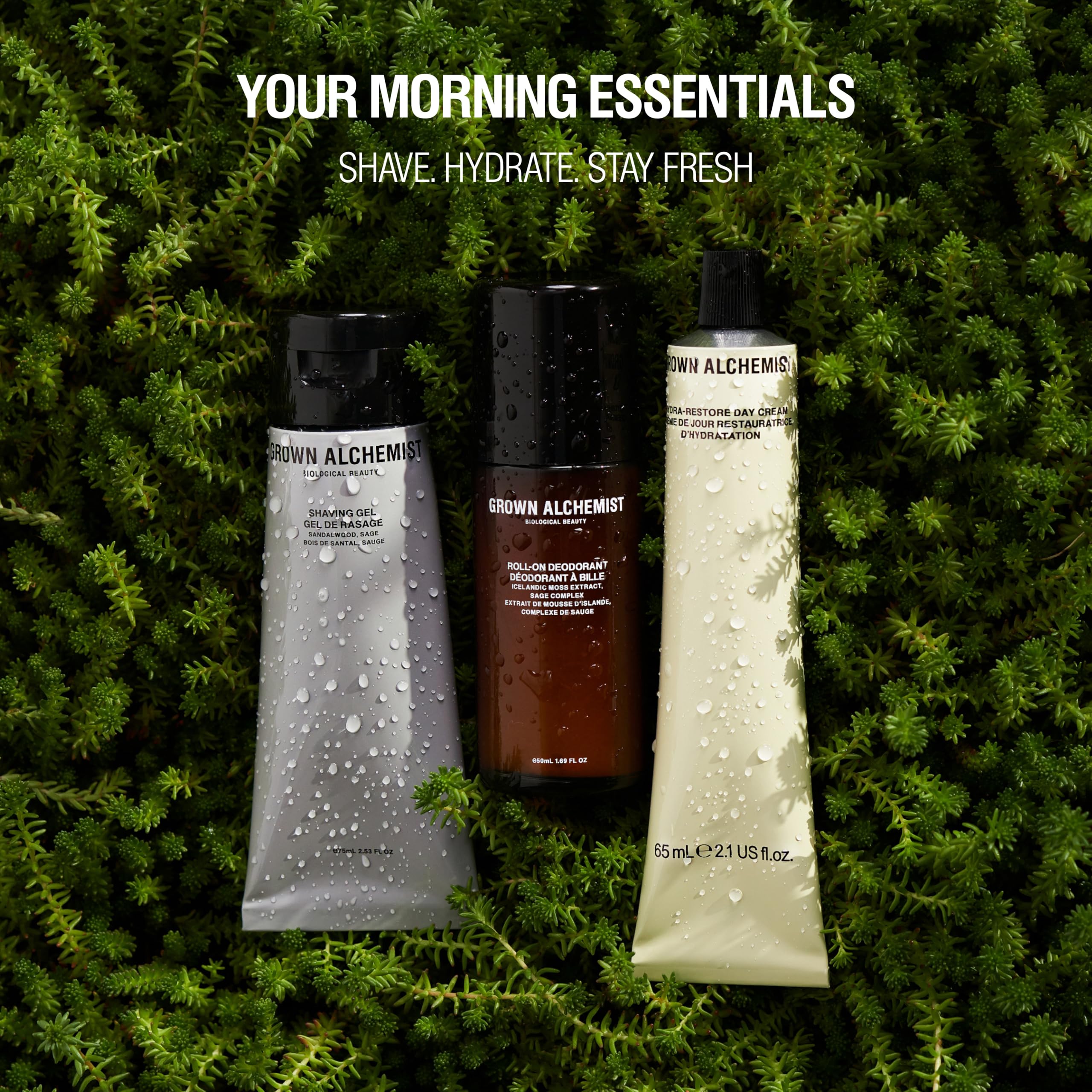 Grown Alchemist Shaving Gel sandalwood-sage aftercare for soft, soothed skin