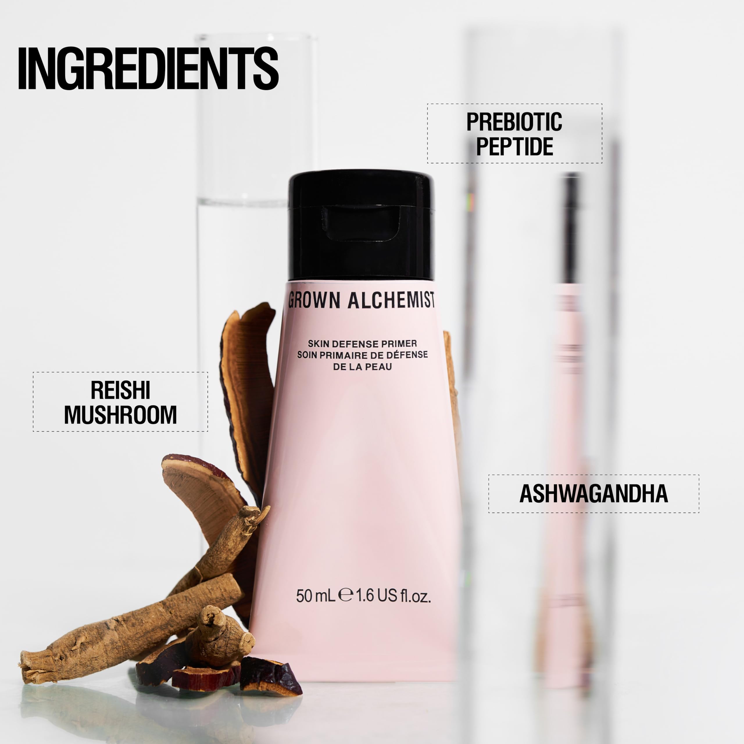 Grown Alchemist Skin Defense Primer hydration layer visible on skin during daily routine