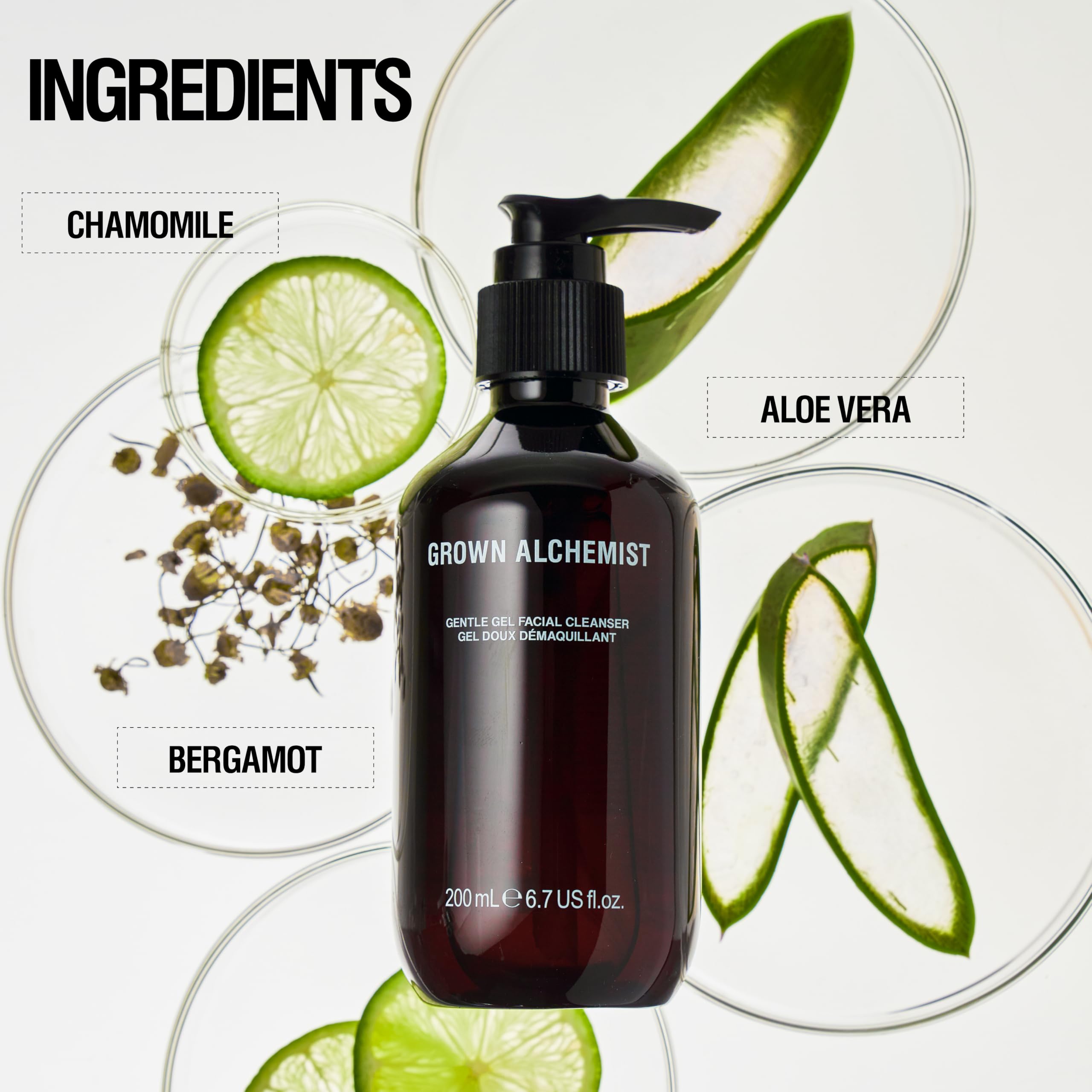 Grown Alchemist Willow Bark exfoliation texture swirl demonstrates natural exfoliation