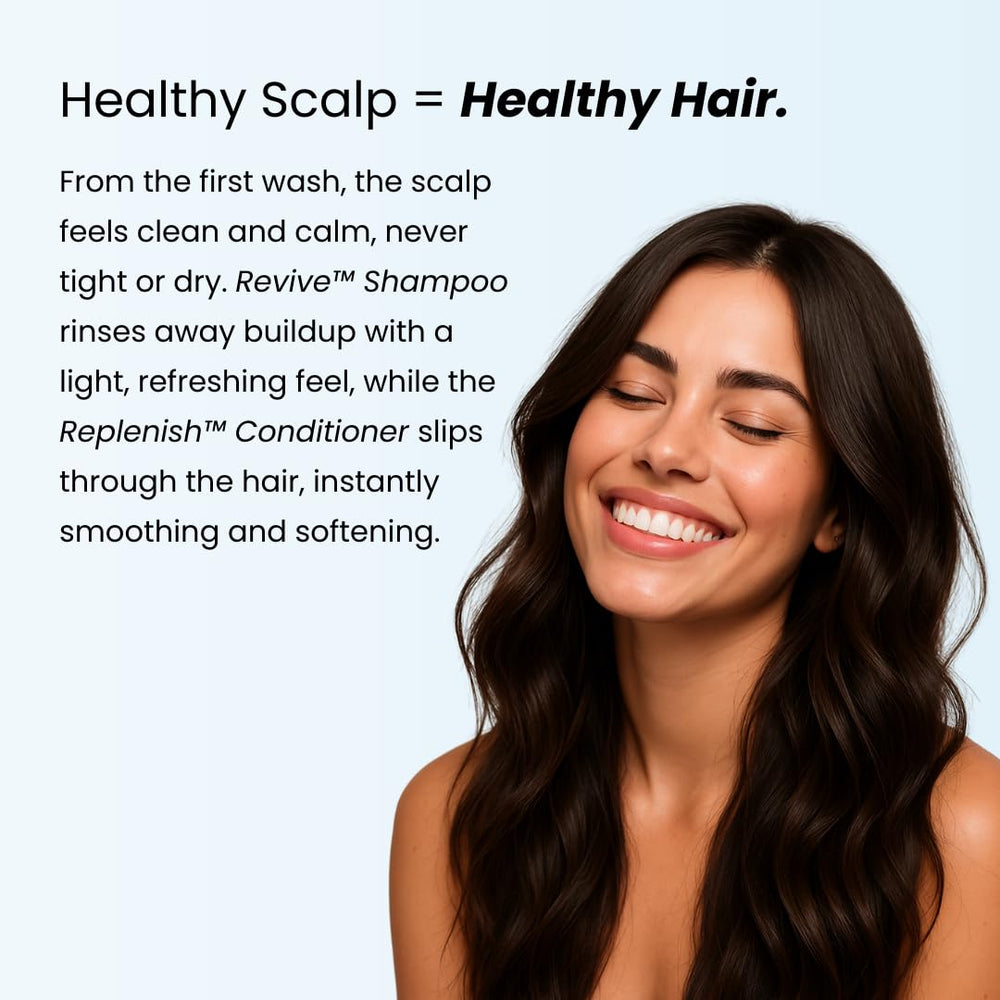 GROWPLEX conditioner being applied to ends showing smoothing and detangling benefit