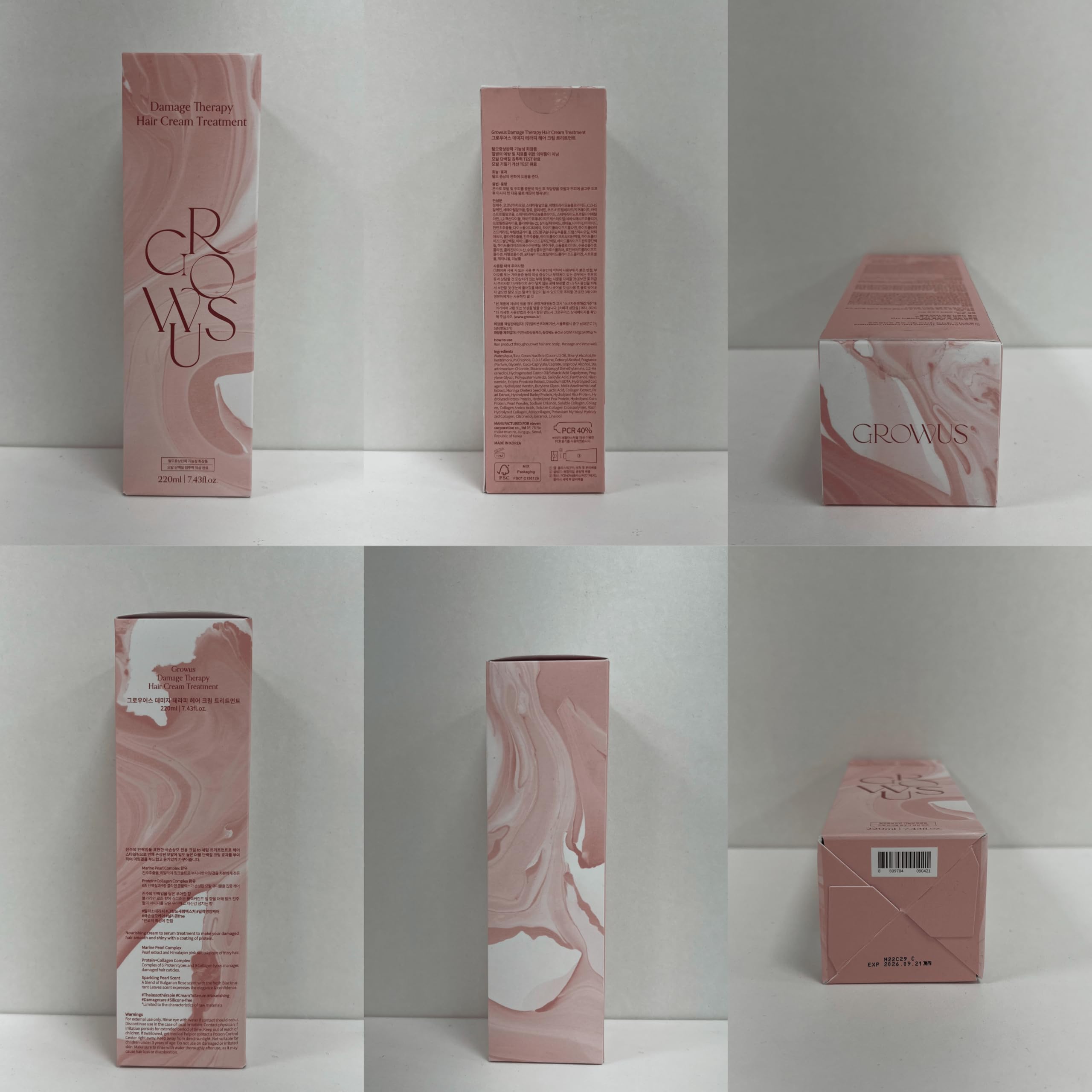 GROWUS Damage Therapy after-use-hair reveals smoother, frizz-controlled finish.