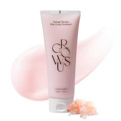 GROWUS Damage Therapy bottle front highlights repair-focused hydration for dry, brittle hair.