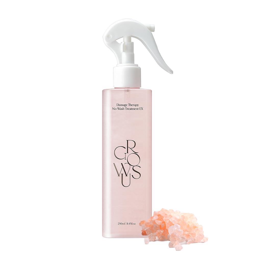 GROWUS Damage Therapy No-Wash bottle with Rose Musk scent delivering everyday shine.