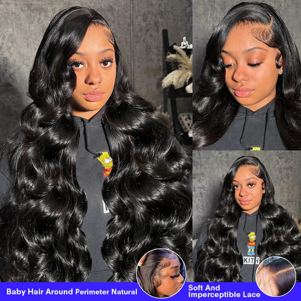GRQGRQ HD lace front wig with natural hairline and baby hairs