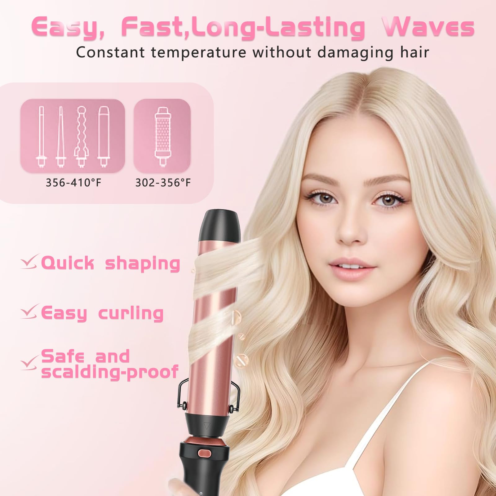 GSKY curling brush for smooth, glossy finishes with glide