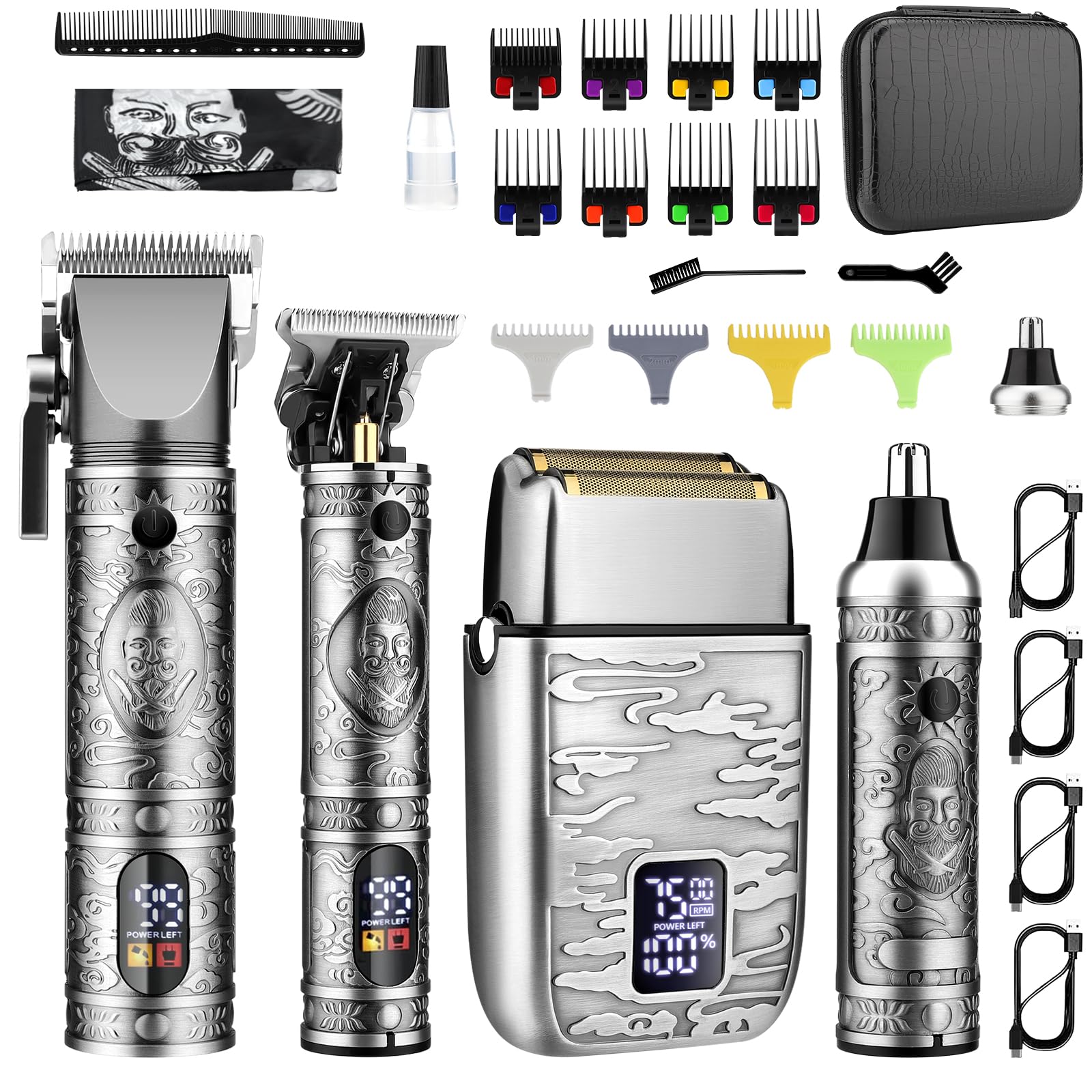 GSKY professional hair clippers blade close-up for precise trimming and smooth cuts.
