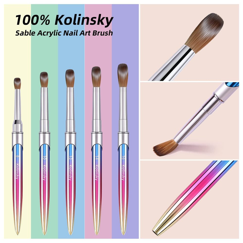 GSWOI 3D handmade nail brush for detailed nail art textures