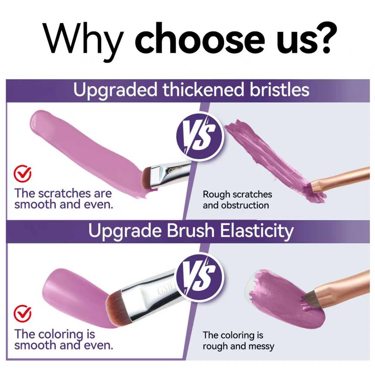 GSWOI compatible with acrylic/nail brush tools ensures seamless nail art prep.