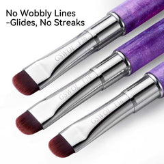 GSWOI bristle detail shows high-performance custom bristles applying polish smoothly.
