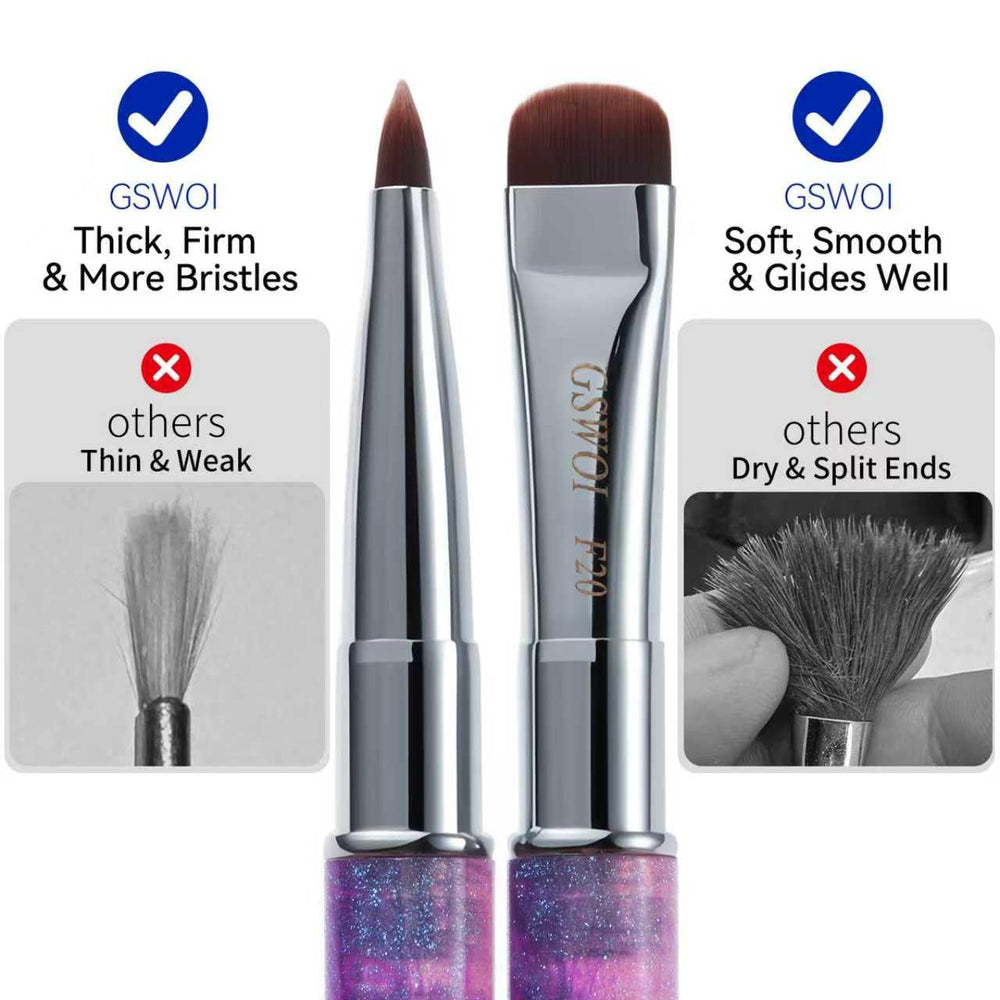 GSWOI dual-function nail tool supports French tips, acrylics, and clean-up for polish.