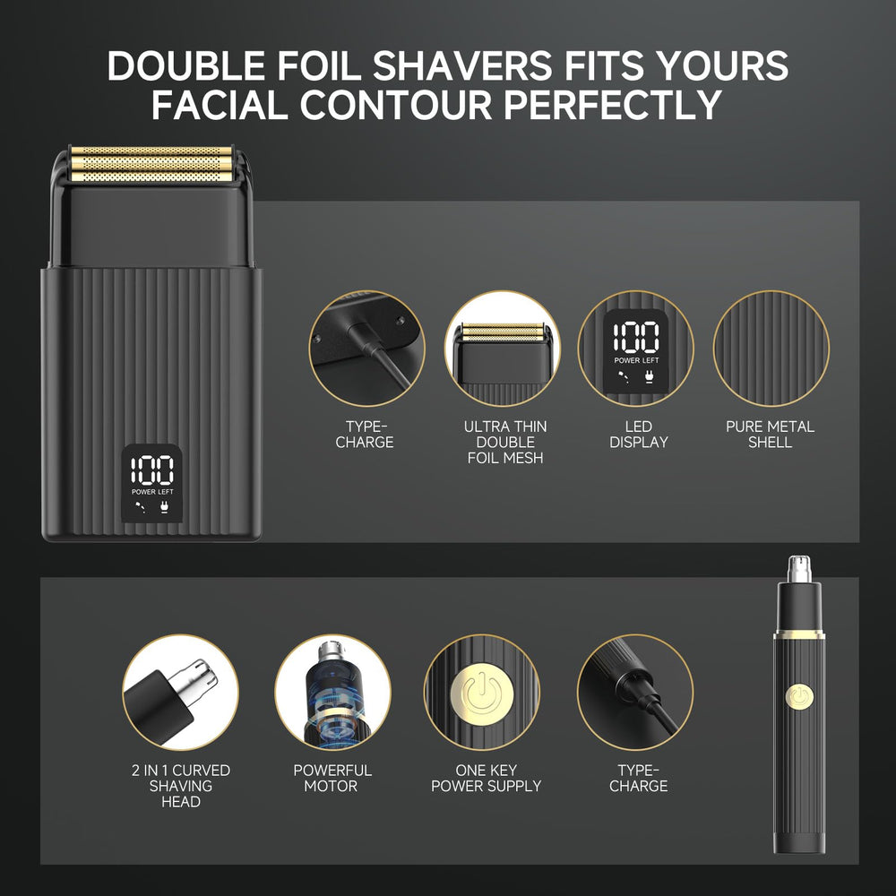 GTS PRO LED display closeup highlights battery status for consistent grooming.