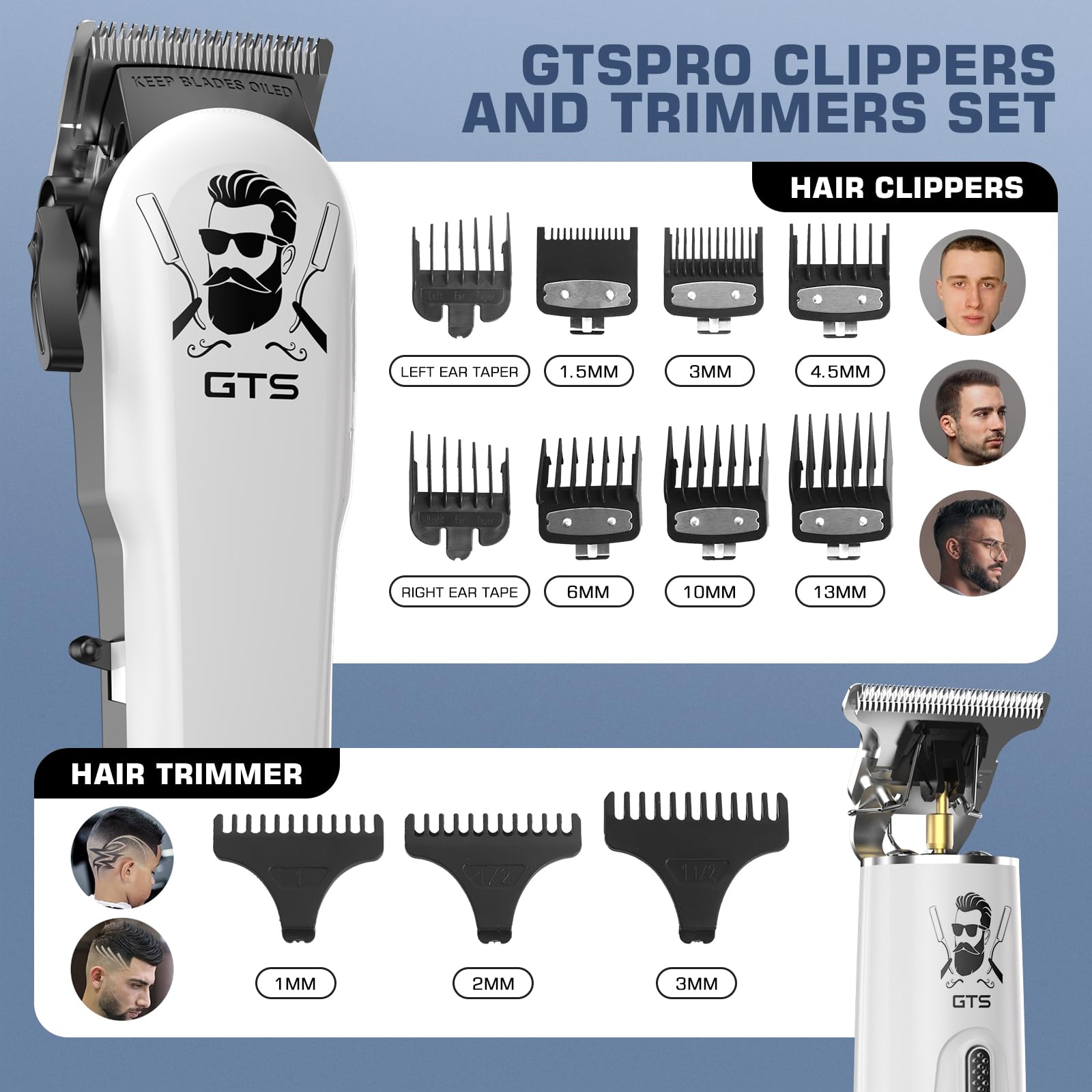 GTSPro 8-guards offer versatile length options for fades