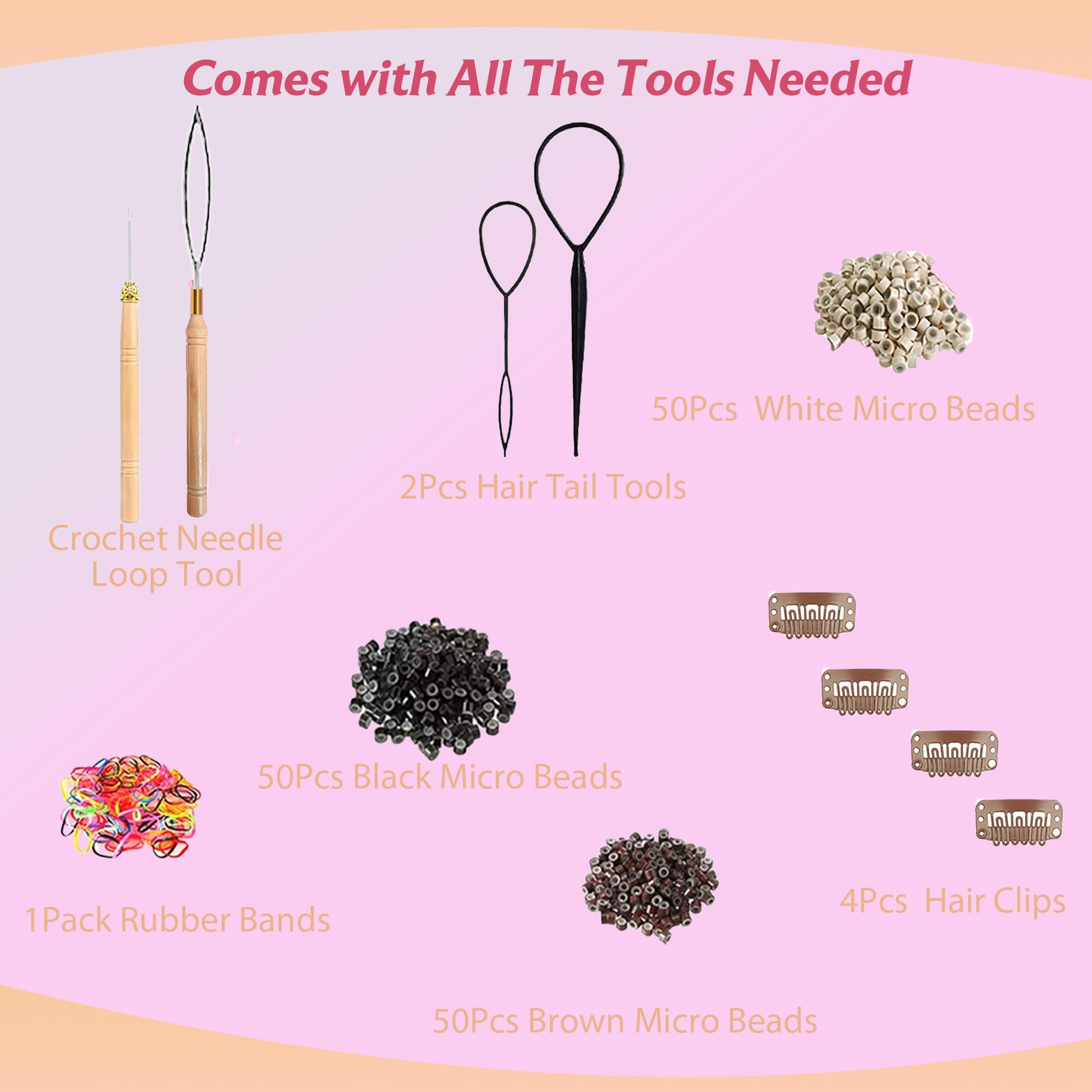 GTTUKK Hair Tinsel Kit easy-clip attachment enables quick at-home use