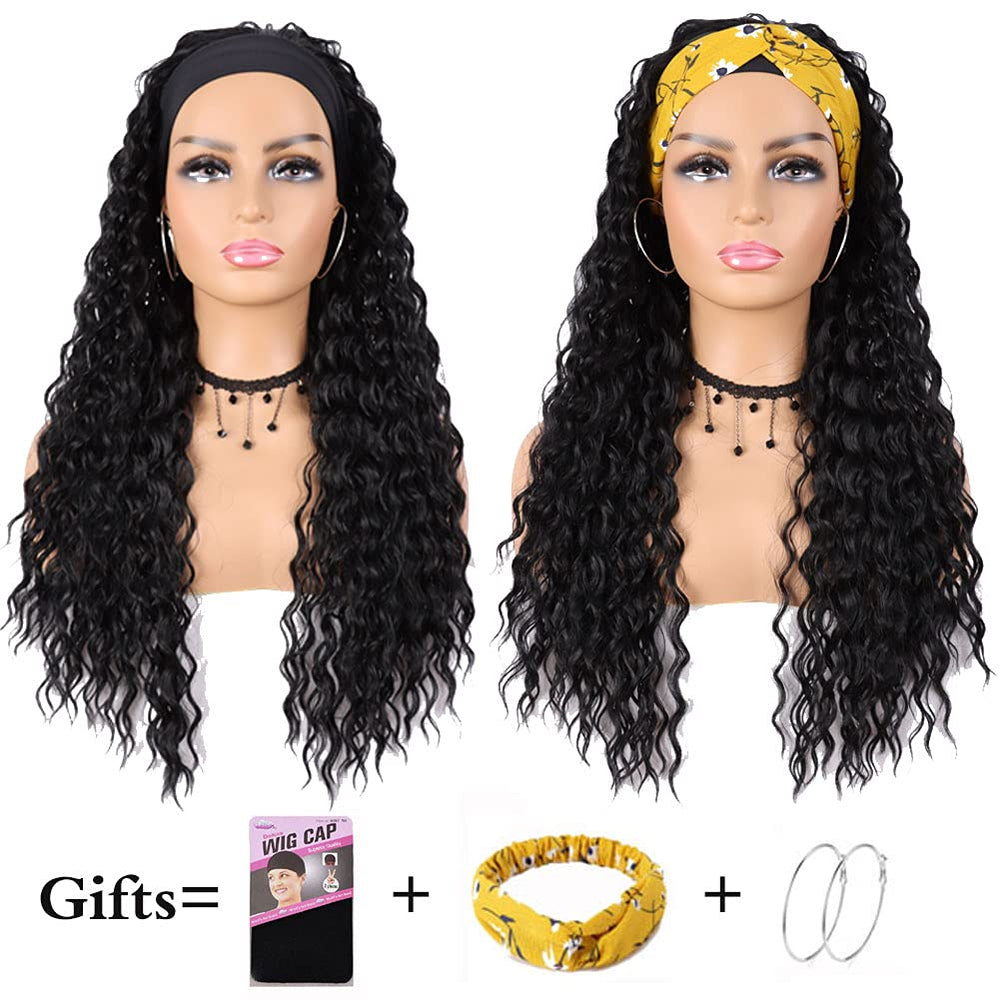 G&T Wig headband wig 24in length with flowing waves ideal for formal looks
