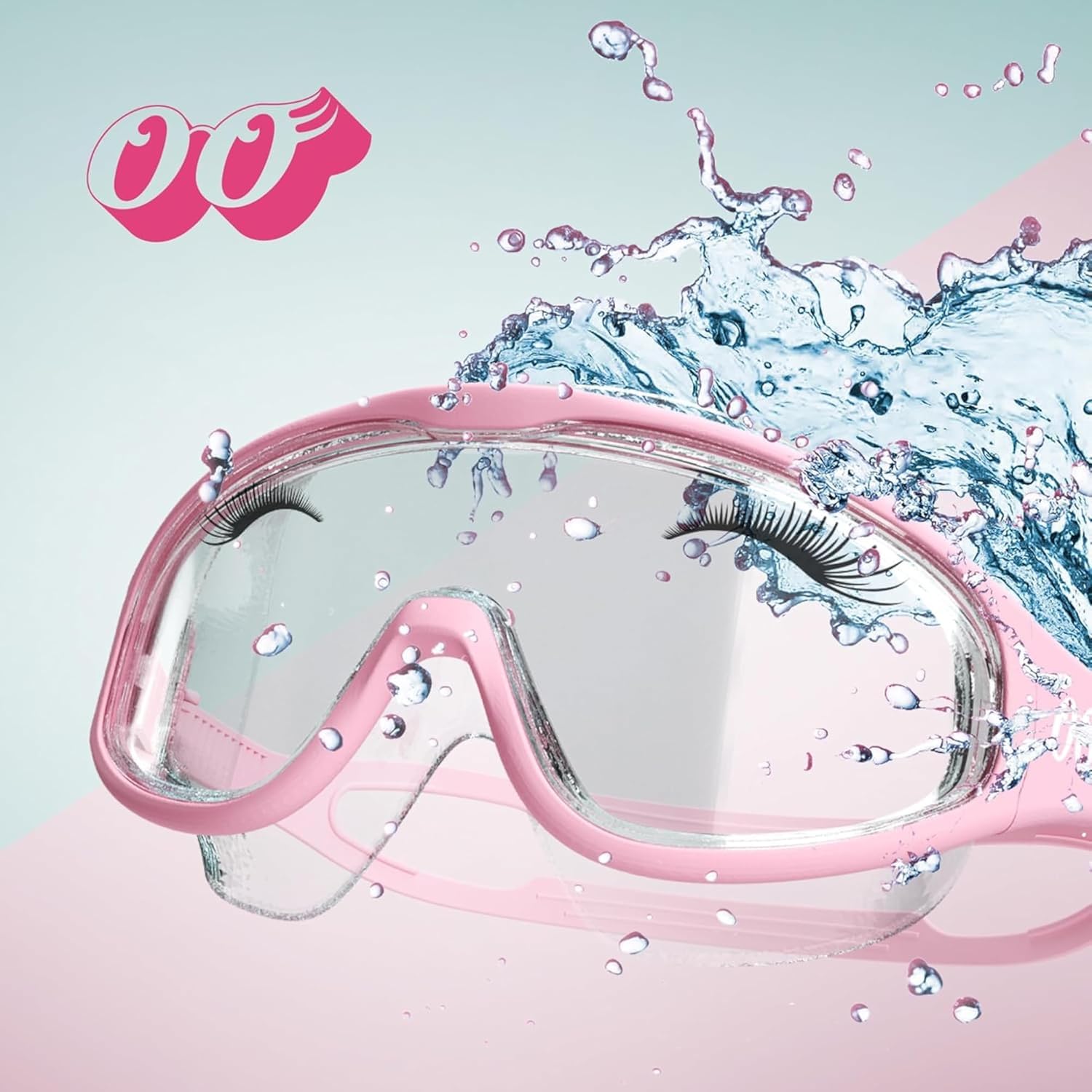 Guardaroos lash goggles anti-fog lens keeps vision clear during showering