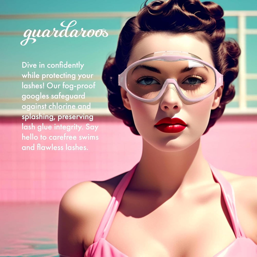 Guardaroos lash goggles daily-use wear during shower or bath routine