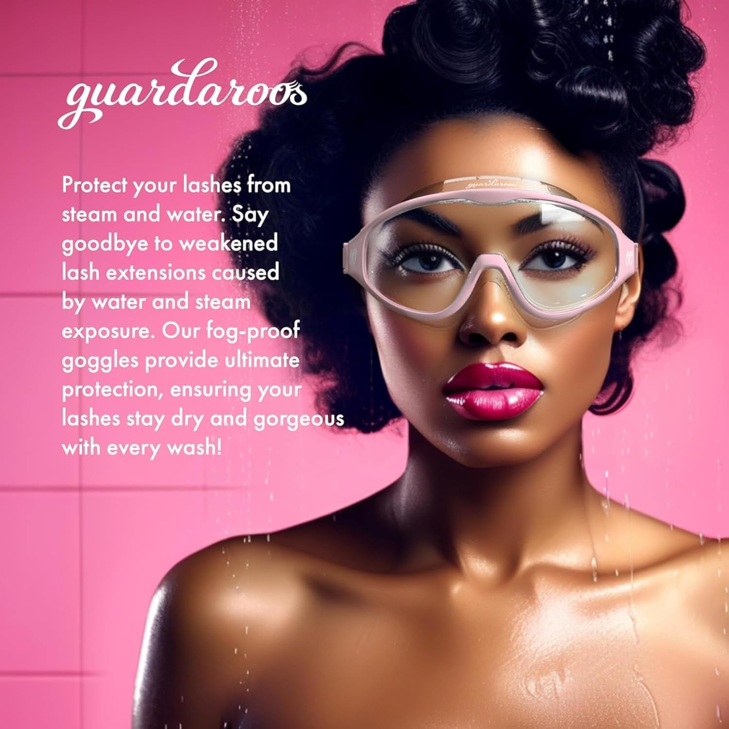 Guardaroos lash goggles reusable easy-clean design for daily use