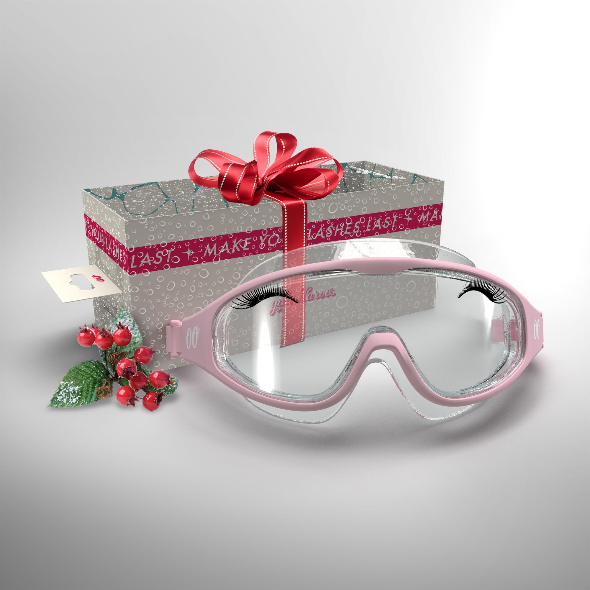 Guardaroos lash goggles shower cover showing water protection for extensions during bathing