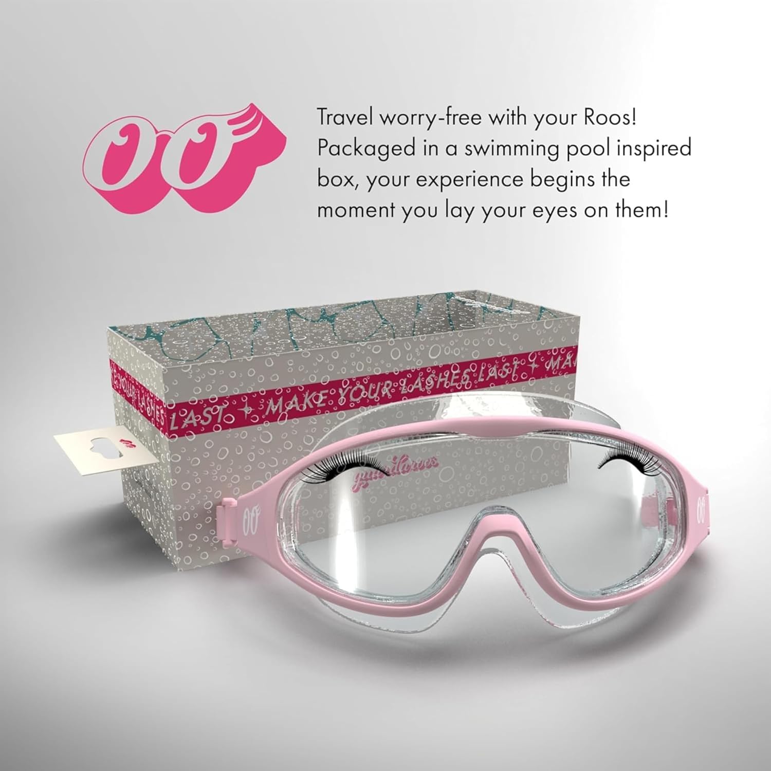 Guardaroos lash goggles soft silicone seal delivers gentle, leakproof wear