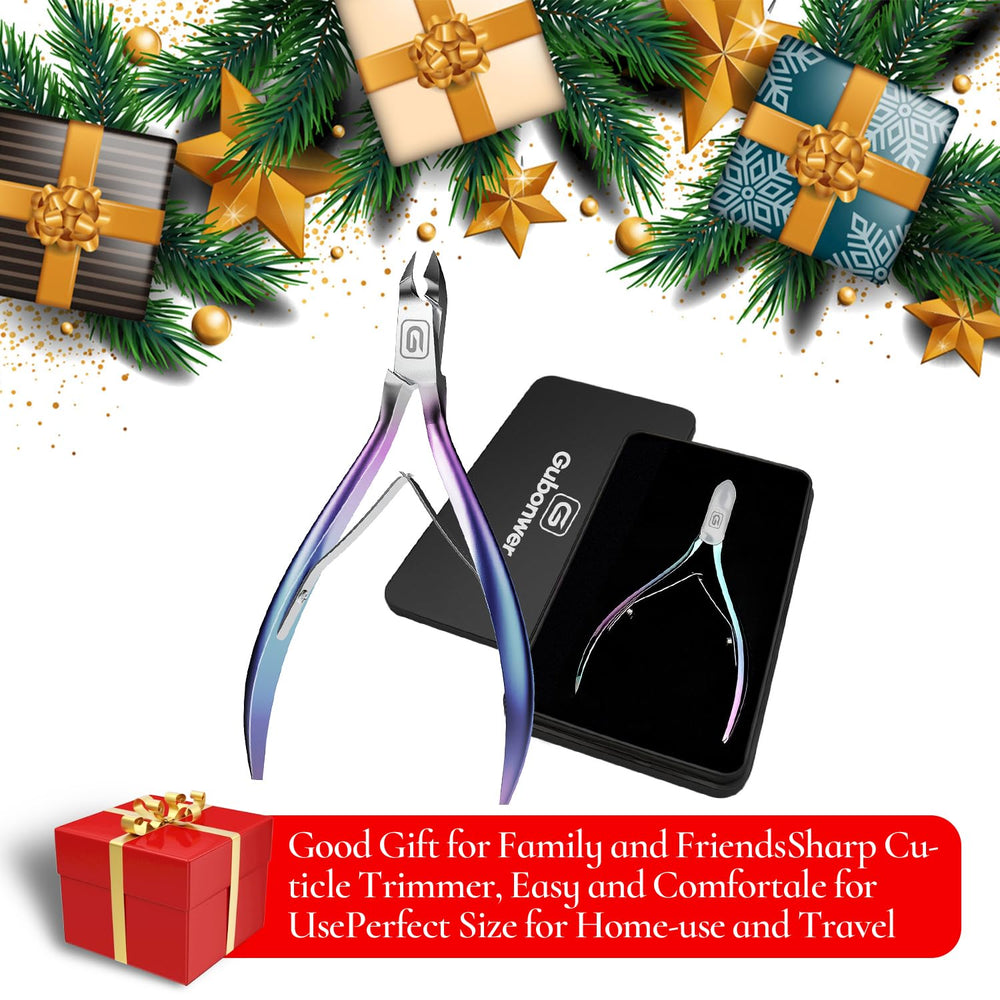 Gubonwer Cuticle Trimmer packed in tin box for gifting.