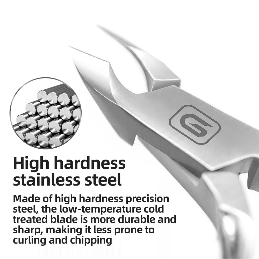 Gubonwer Cuticle Trimmer 5mm jaw enables precise positioning near cuticles.