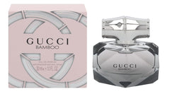 Gucci Bamboo bottle close-up showcasing elegant design and long-lasting scent.