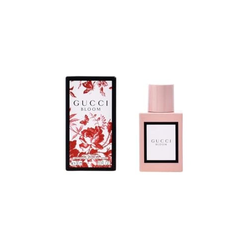Gucci Bloom 1-ounce display ideal for travel-ready fragrance.