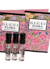 Gucci Flora Gorgeous Gardenia 3-pack box ideal for gifting fragrance samples.