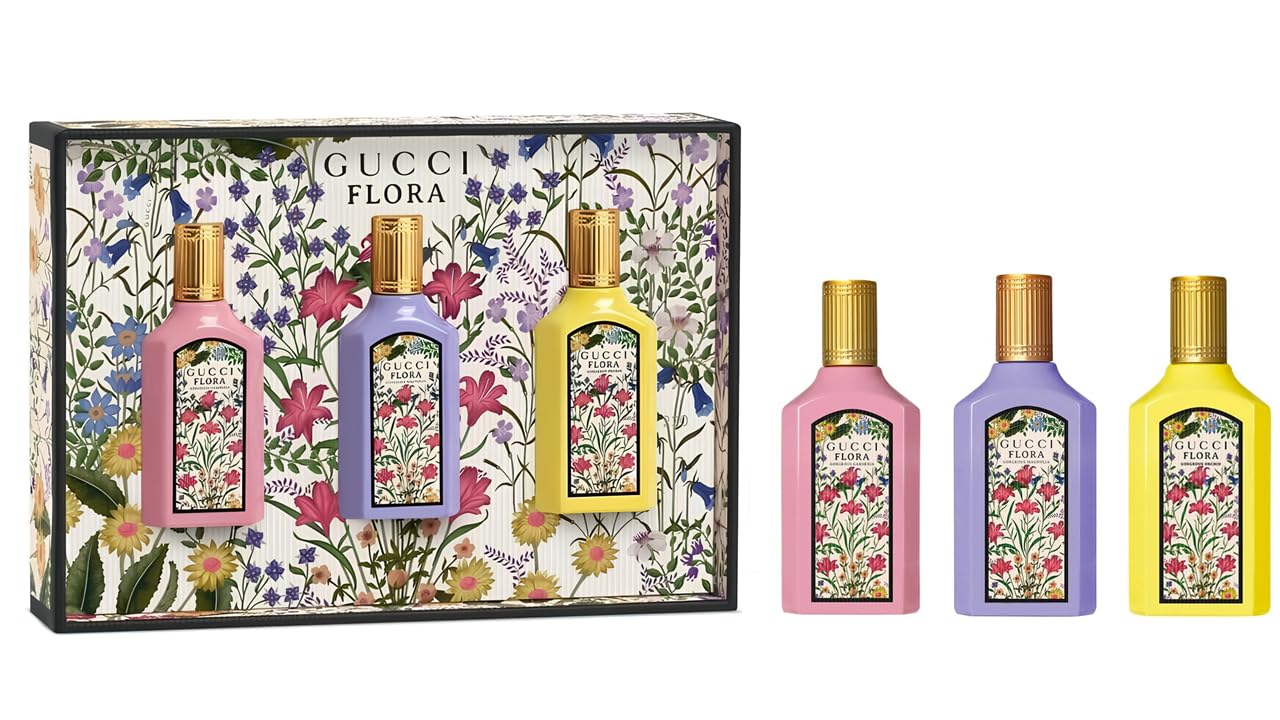 Gucci Flora Gorgeous Gardenia mini bottle with a bright, floral fragrance for on-the-go elegance