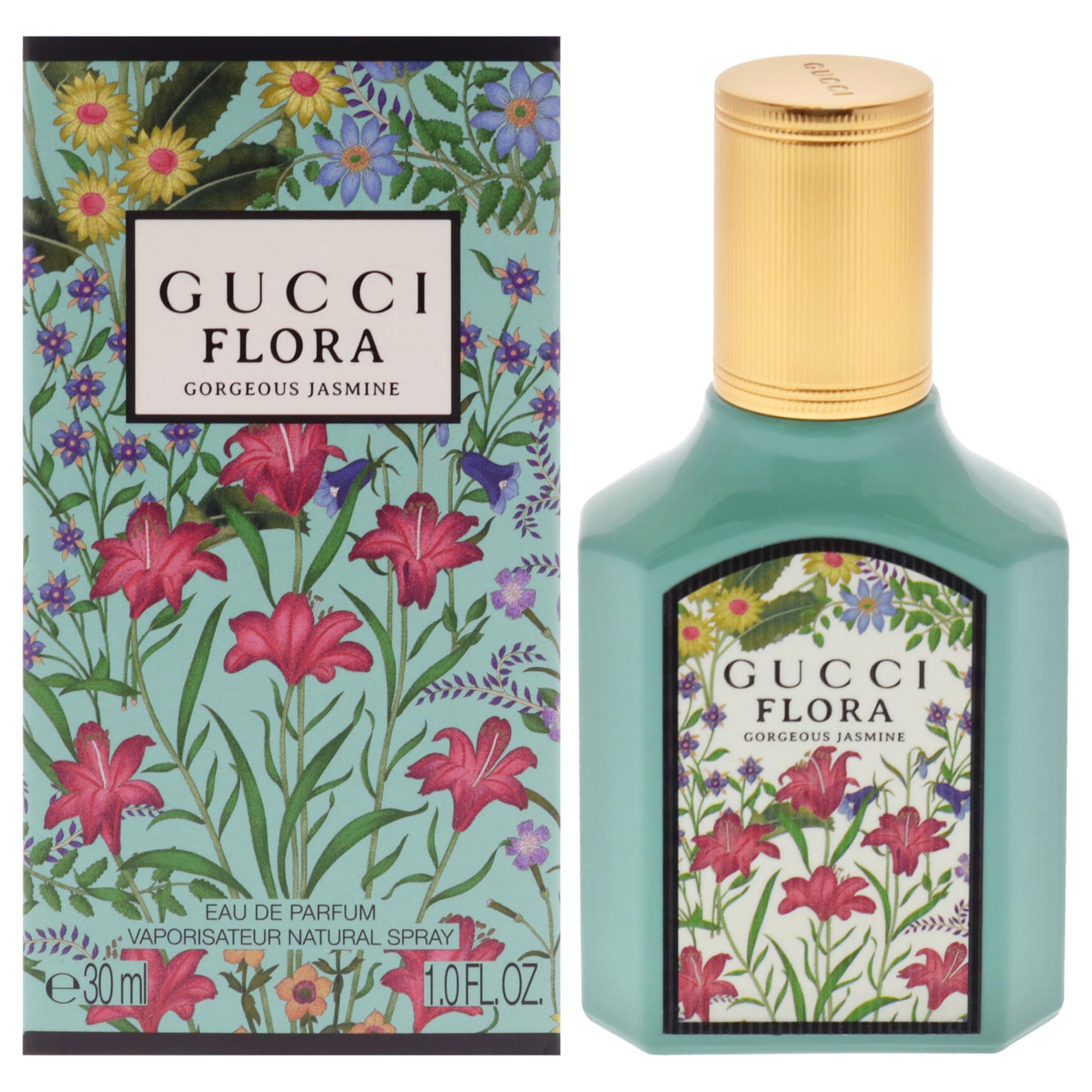Gucci Flora Gorgeous Jasmine bottle front view for daily wear