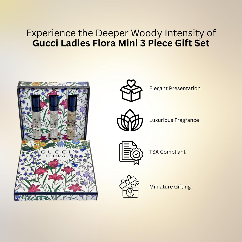 Gucci Flora Gorgeous Magnolia EDP mini bottle for daytime sophistication.