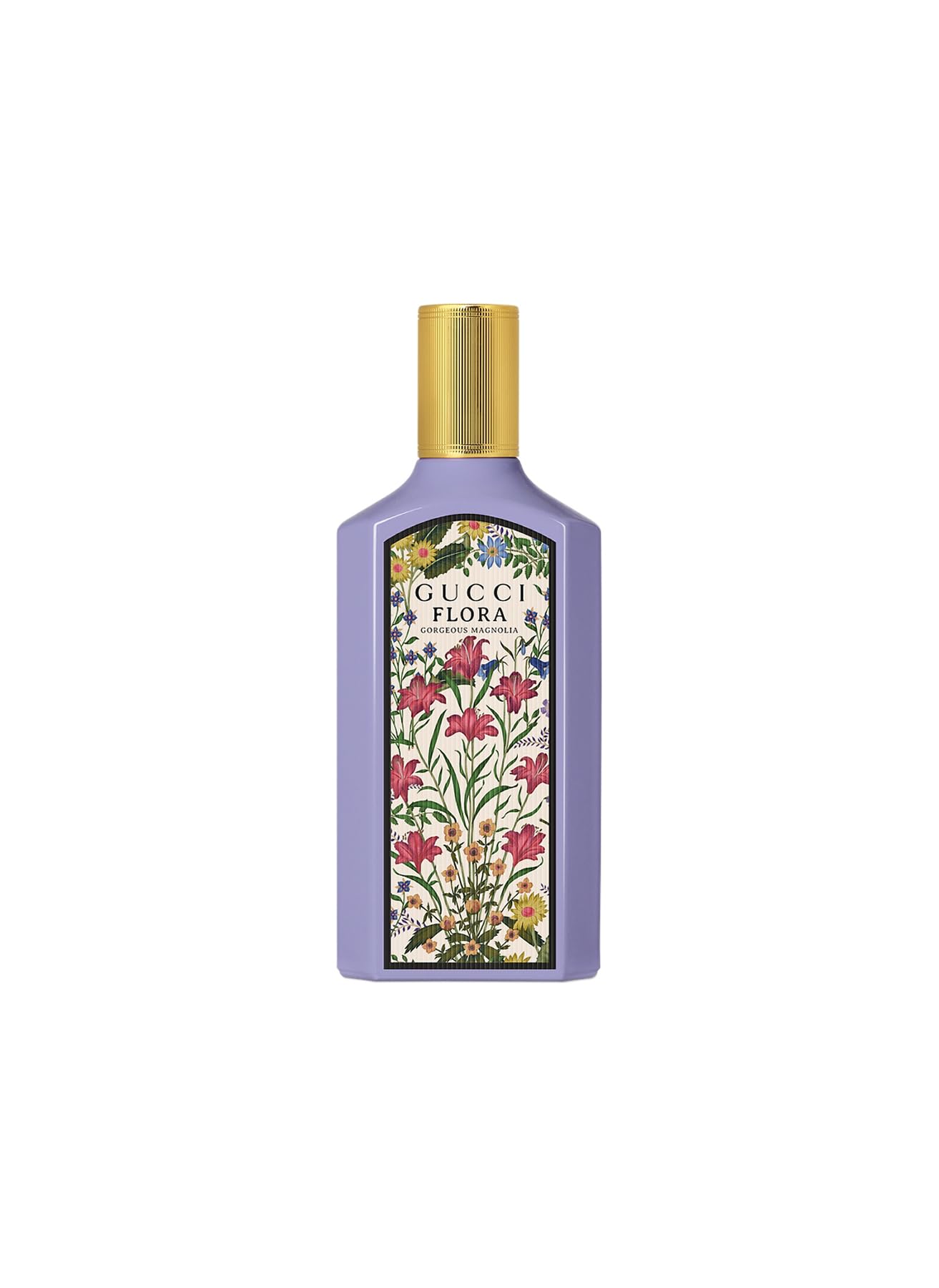 Gucci Flora Gorgeous Magnolia ingredients note illustration highlights magnolia and citrus elegance.