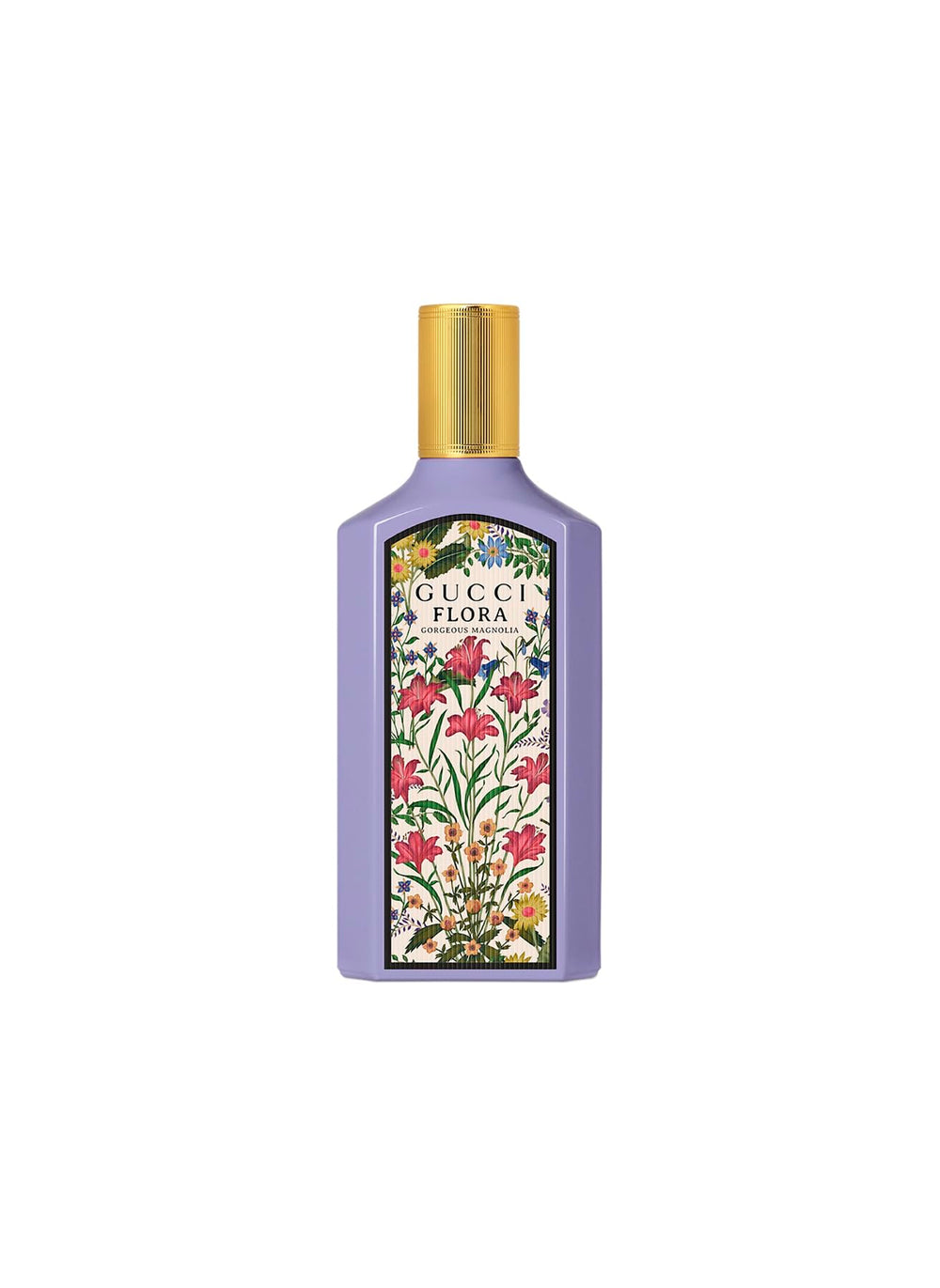 Gucci Flora Gorgeous Magnolia ingredients note illustration highlights magnolia and citrus elegance.