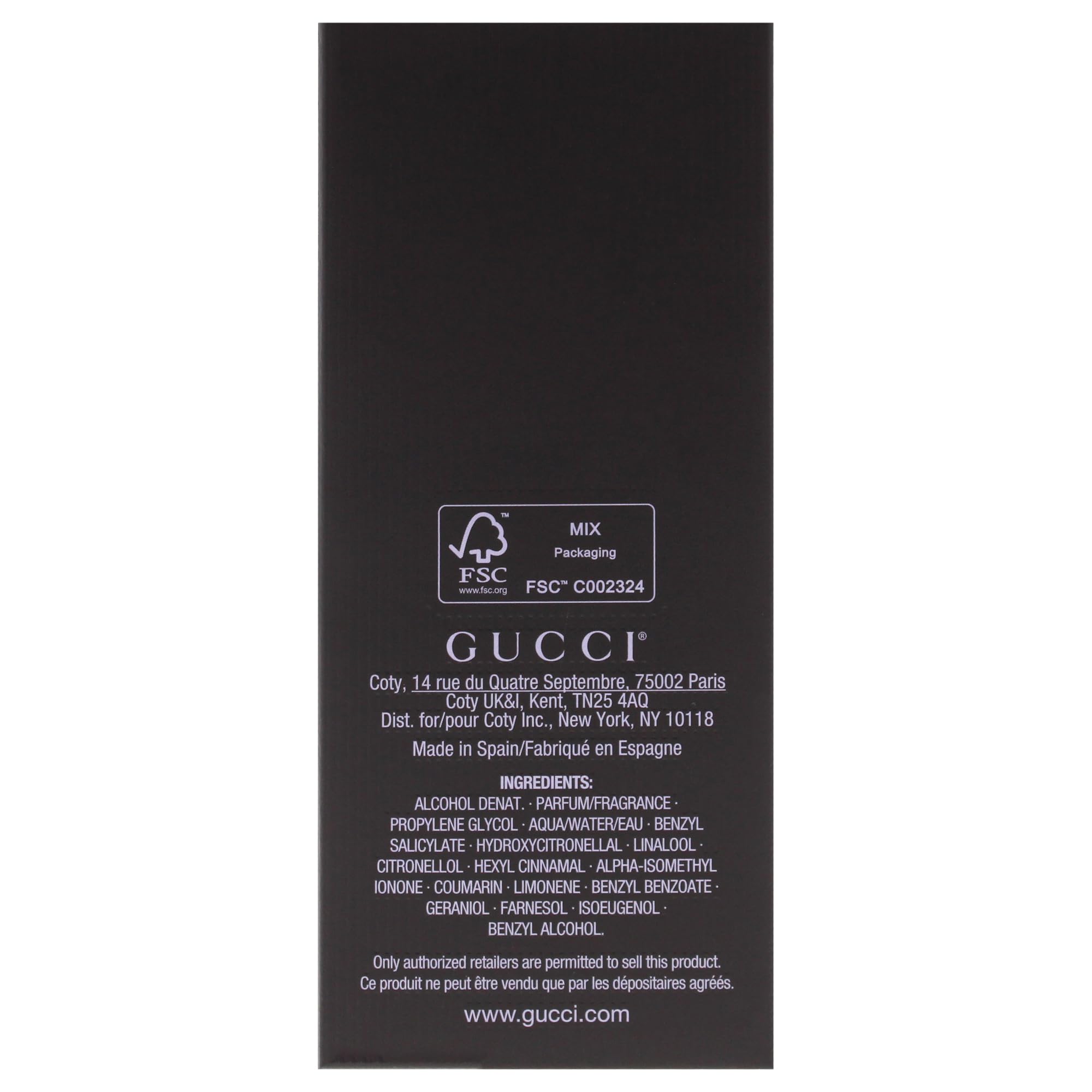 Gucci Flora Gorgeous Magnolia tester card educates shoppers about garden-inspired notes.