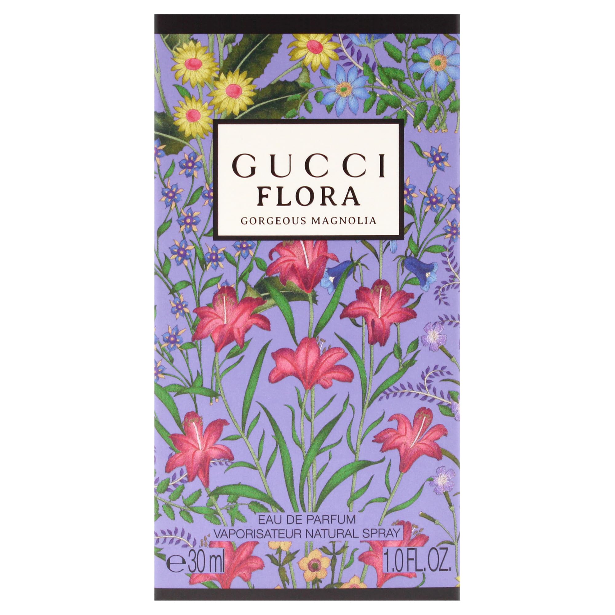 Gucci Flora Gorgeous Magnolia vial indicating travel-friendly size for portability.