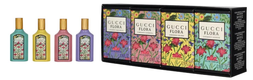 Gucci Flora Magnolia mini EDP bottle for on-the-go freshness and daily wear.