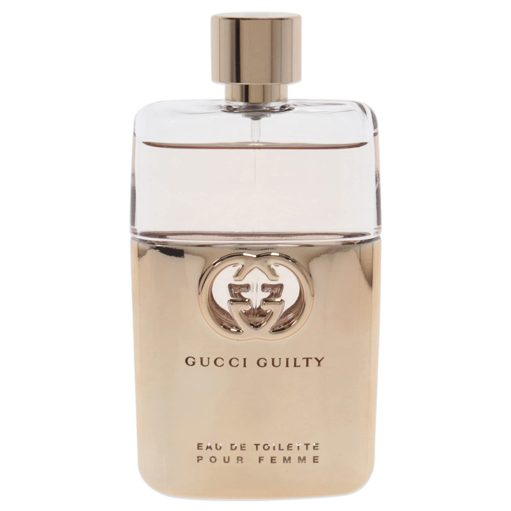 Gucci Guilty EDT spray action delivers a quick, long-lasting mist for daily wear.