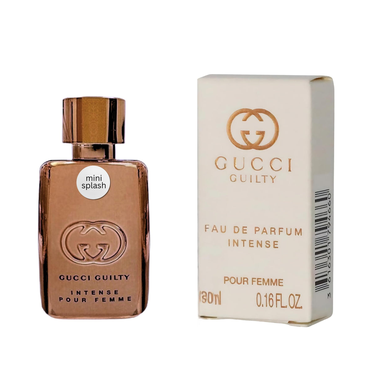 Gucci Guilty Intense mini splash front view for on-the-go luxury and confidence.