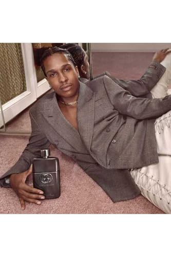 Gucci Guilty Men packaging box image signals luxury presentation and gift-ready appeal.
