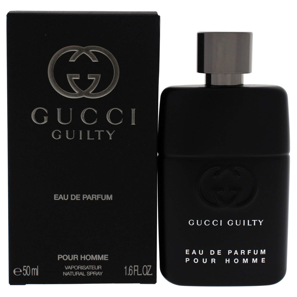 Gucci Guilty Pour Homme bottle front view for bold evening presence