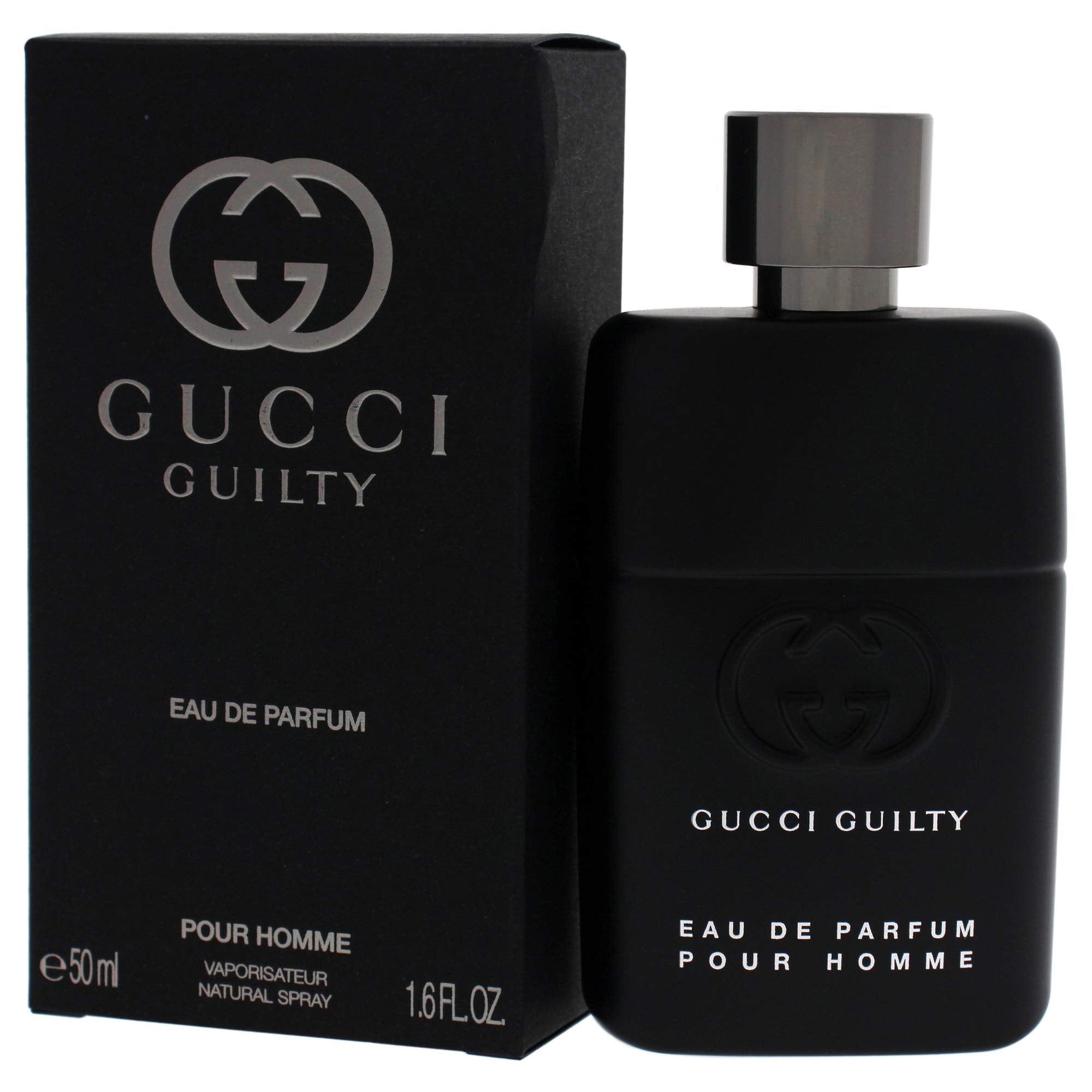 Gucci Guilty Pour Homme packaging box signaling gift-ready luxury