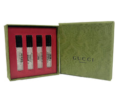 Gucci Bloom sample perfume bottle pour for a fresh floral daytime vibe.