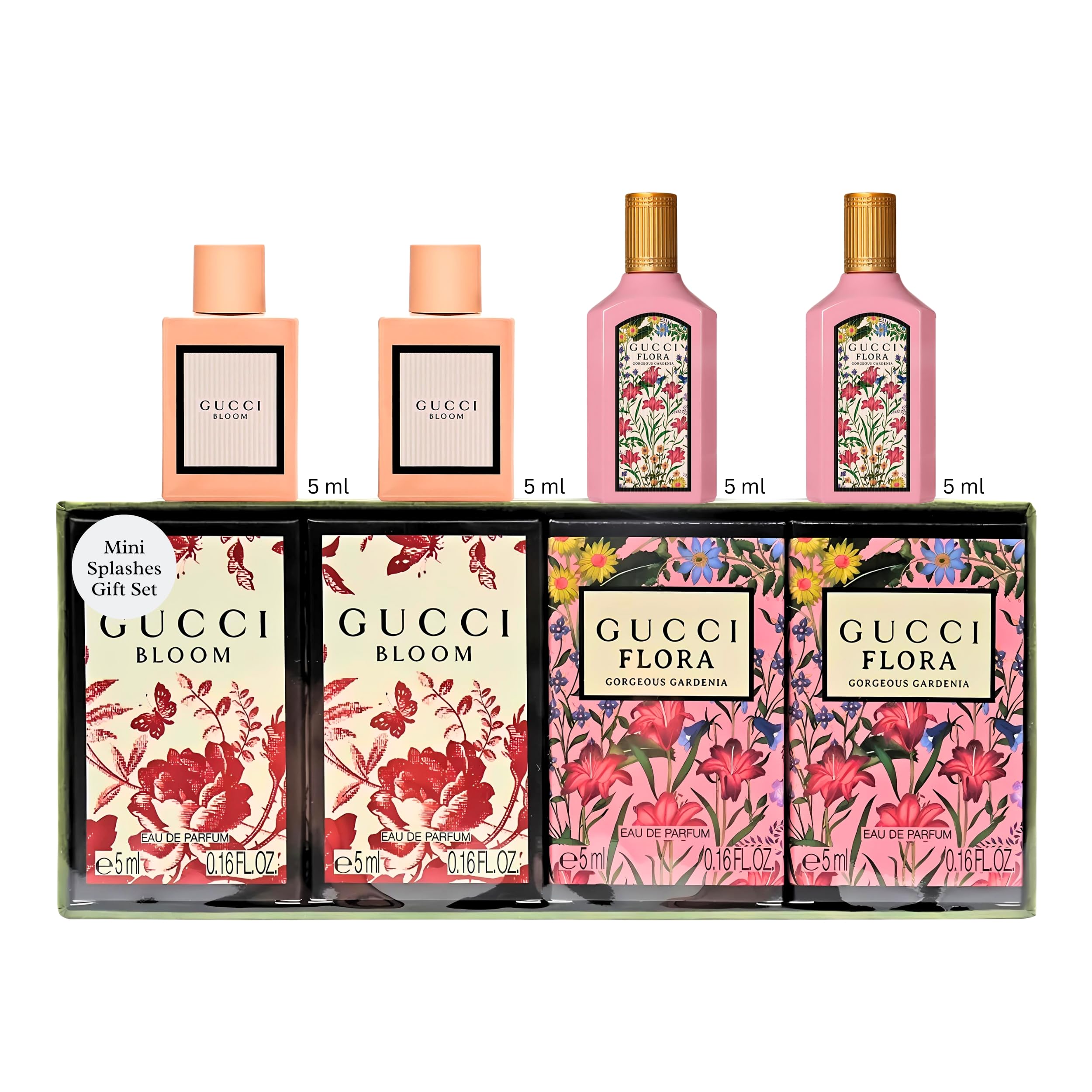 Gucci Flora Gorgeous Gardenia mini bottle for travel-friendly sampling.