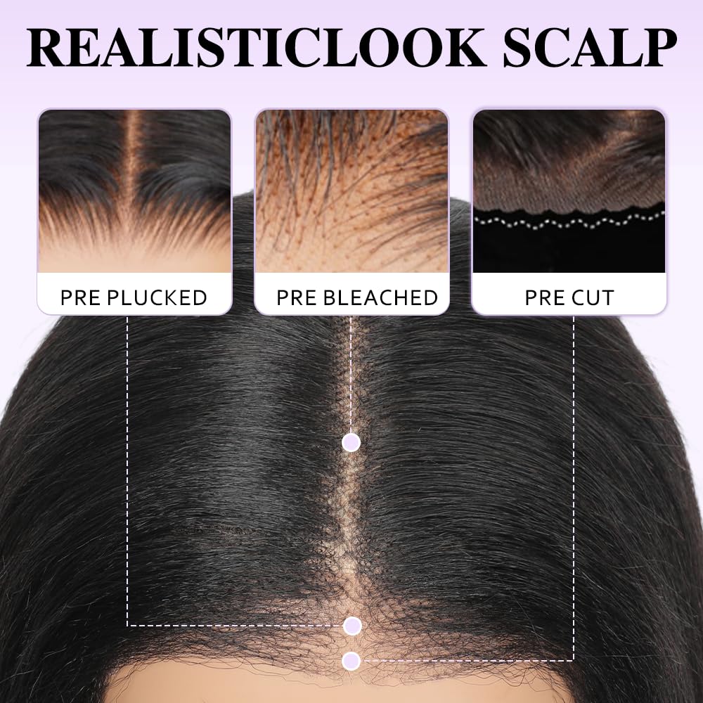GUDOZO pre-plucked natural hairline adds effortless realism and easy customization.