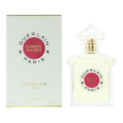 Guerlain Champs Elysees bottle highlights an elegant floral scent for daily daytime wear.
