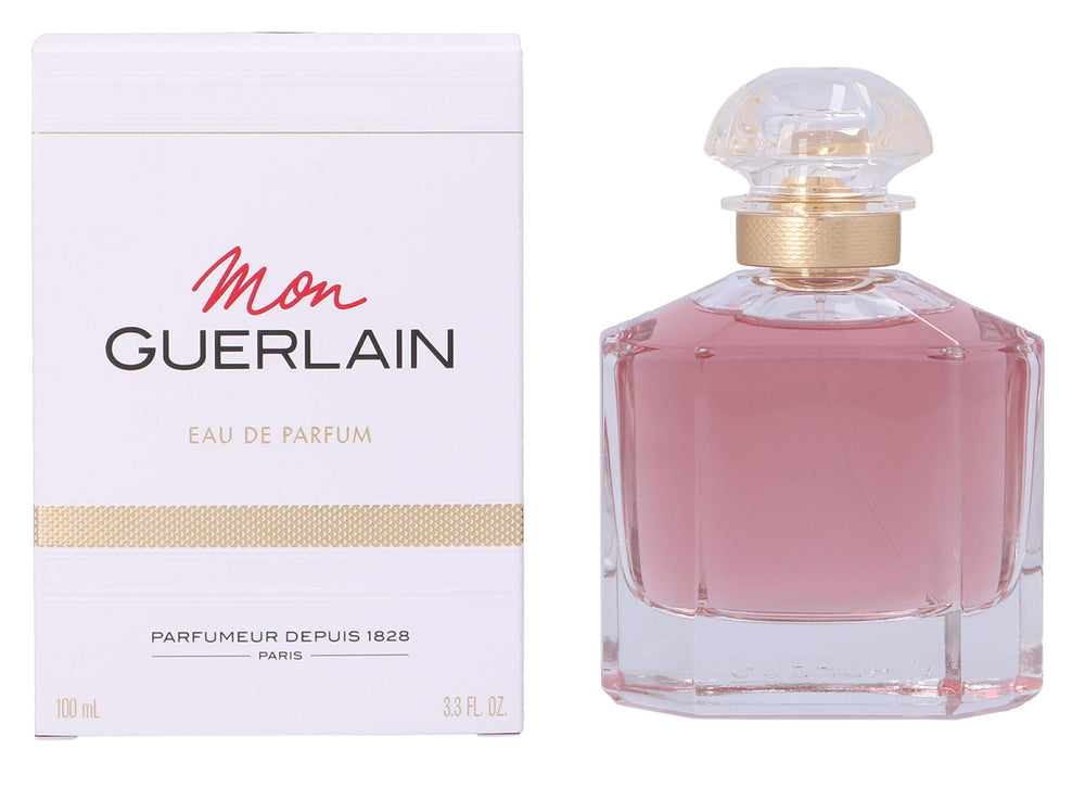 Guerlain Mon Guerlain packaging box image conveys premium presentation and gift-ready appeal