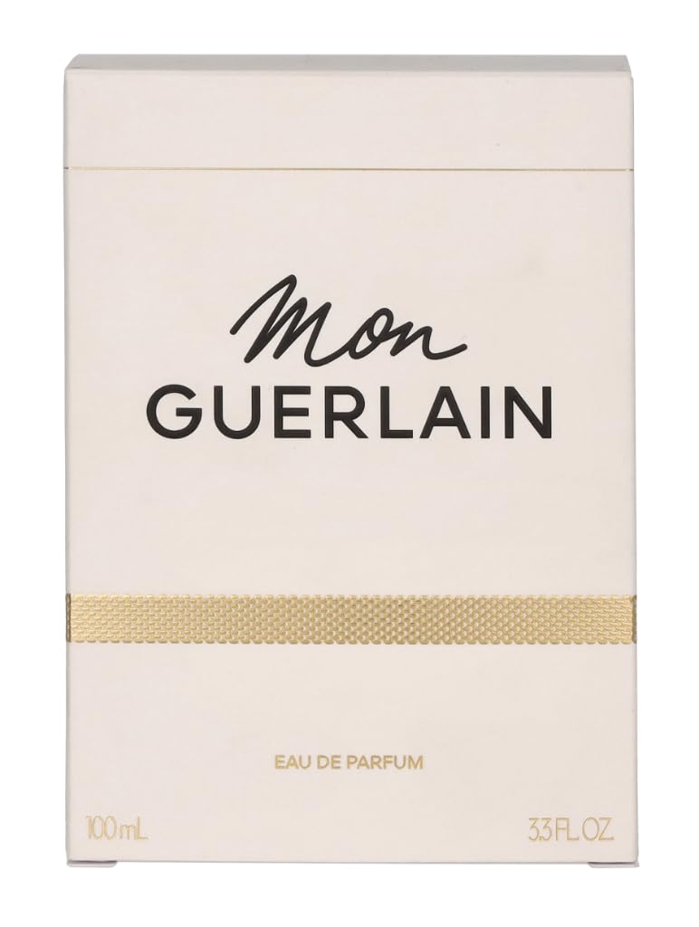 Guerlain Mon Guerlain scent-note graphic emphasizes lavender, jasmine, vanilla for sensory storytelling